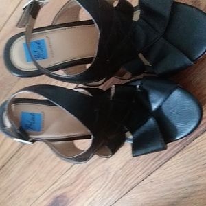 Blue Suede Shoes Wedges